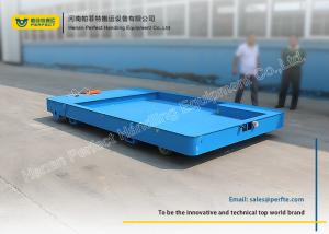 China Heavy Material Industrial Motorized Carts / Battery Transfer Cart Emergency Stop Buttons factory
