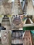 Interior Decorative Room Divider Screen Aluminum 71 Inches Overall Height