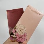 350g Paper Paperboard Custom Red Packet Handmade Red Envelope For Gift