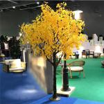 Wind Resistant Artificial Ginkgo Tree Garden Landscape Decoration / fake