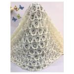Popular 3d flowers embroidery lace fabric french /african lace fabric