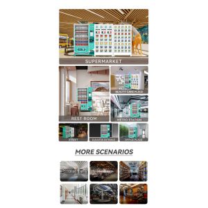 Touch Screen Automatic Fast Food Vending Machine