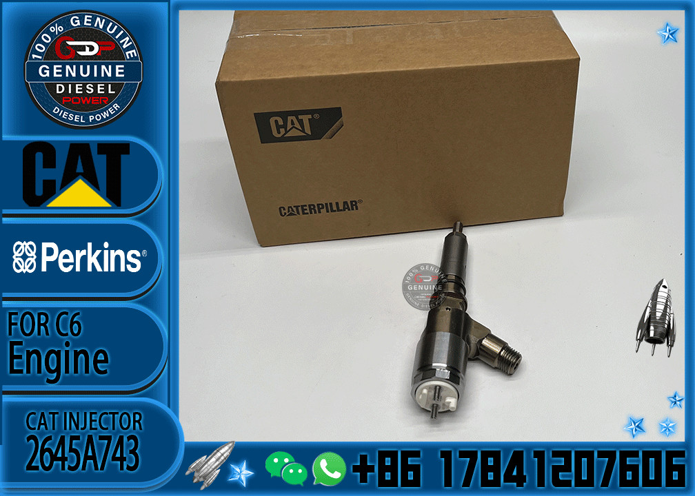 New Diesel Fuel Injectors nozzles 321-0990 2645A743 10R-7668 2645A705 2645A709 injector for Caterpillar C6.6 Perkins 110