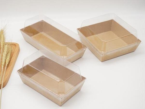Wholesale large transparent windows birthday cupcake packaging paper cake box