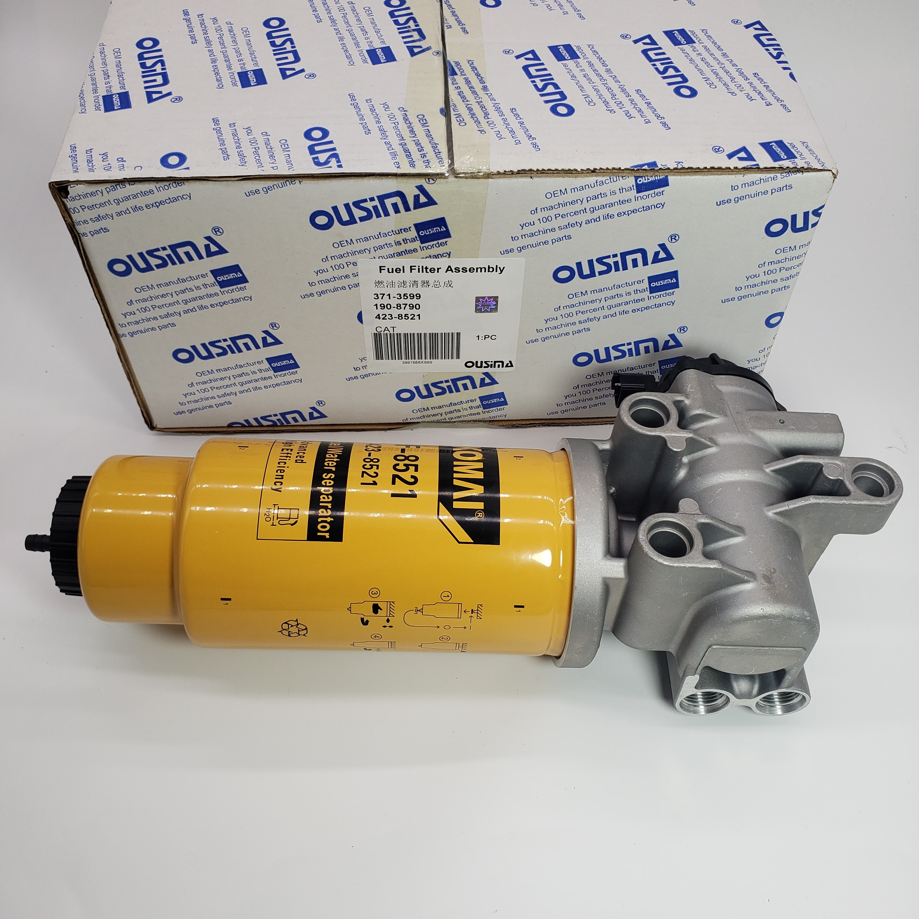 Fuel Water Separator Assembly 371-3599 190-8790 423-8521 CAT 345C 349D 365C 385C C13 C27