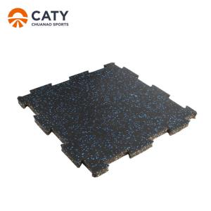 China Waterproof Fitness Rubber Flooring Tiles Interlocking Shockproof Nontoxic factory