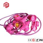 Pink Green Hanging String Light Plastic 300V E27 Lamp Holder