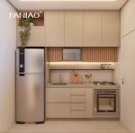Mini Kitchenette Melamine Kitchen Cabinet for Hotel Kitchen Apartment Cabinet