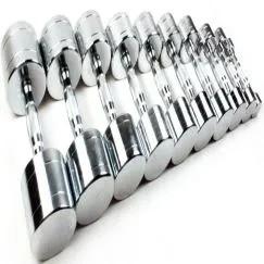 China Stackable Stainless Steel Dumbbells 10 Lb 20kg 30kg 40kg factory