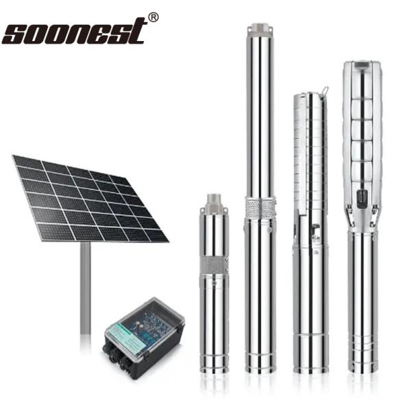 120M 4000W Solar Pump Submersible Centrifugal Pump Solar Water Pumps For Garden