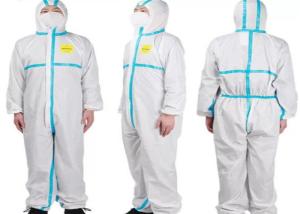 China Laboratory Disposable Protective Coverall Clinic Lab Food Service Use Industry factory