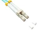 OM3 Multimode Fiber Patch Cord LC UPC Connector 0 . 9 / 2MM Diameter