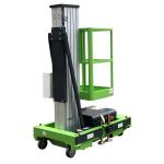 Mobile Single Mast Electric Vertical Lift 10m Platform Height 130kg Load