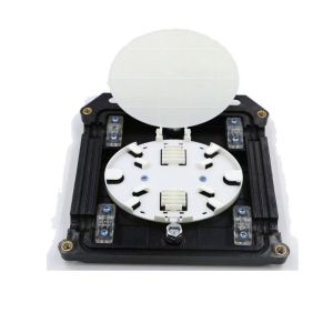 Waterproof IP68 Horizontal Fiber Optic Splice Closure with Lock Panel 24 Core