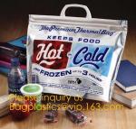 custom bulk waterproof large soft folding food delivery picnic lunch tote