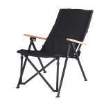 Metal 4-Position Adjustable Backrest Folding Chair for Camping Fishing Hiking