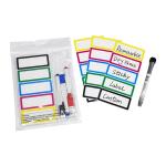 PET Film Reusable Dry Erase Adhesive Labels Waterproof SGS