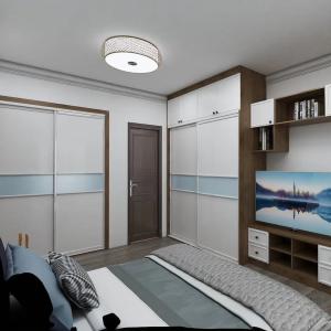 China ODM Assembled Sliding Door Wardrobe Storage Units For Villas factory