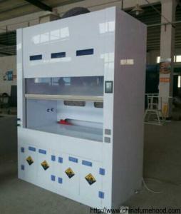 China School PP Fume Hood Laboratory Equipment, Lab Fume Cupboard With Faucet / Sink factory