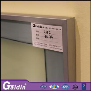 China mill finished anodized wooodgrain factory supply kitchen cabinet aluminum door frame factory