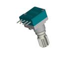 Round Shaft Plastic Rotary Potentiometer 100MΩ Min Insulation Resistance 6mm Or