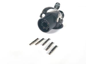 China 24v 5 Pole ABS European Trailer Plug Light Weight OEM Standard Size 24V factory