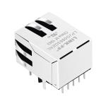 LPJG0863GENL 1000 Base-T Integrated Magnetics RJ45 Jack Single Port Tab Down