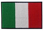 Uniform Iron On Embroidery 7.5cm Italy Flag Patch Pantone Colors