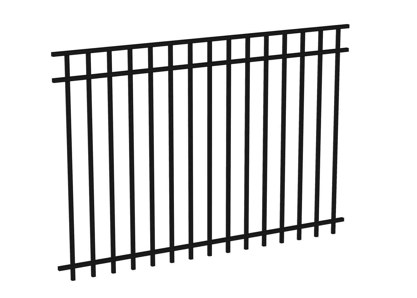 Metal wrought iron steel fence panels