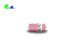 China OM4 LC Magenta SC Footprint Optical Fiber Adapter Ceramic Sleeve factory