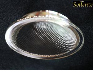 China CXA Anti Glare Glass LED COB Lens , LED Street Lamp Accessories 120 Degree factory