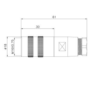 M16 Waterproof Metal Connector