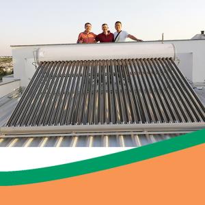 China 150l Low Pressure Solar Geyser Galvanized Steel Solar Water Heating System factory
