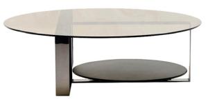 China Multifunctional Hotel Bedroom Furniture Set Custom Oval Glass Top Coffee Tables factory