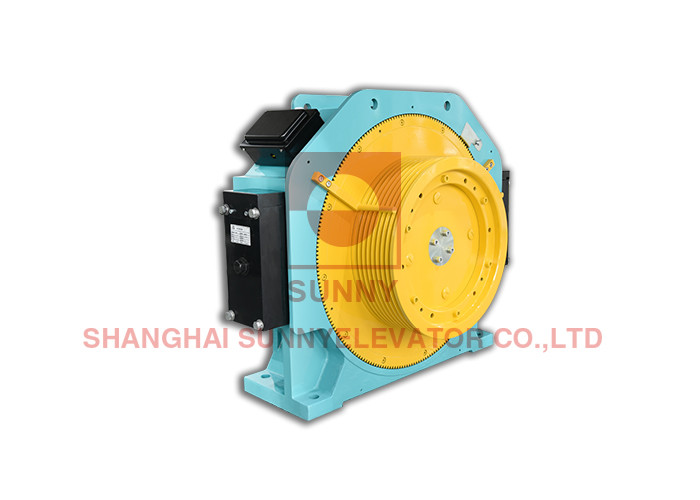 China Load 1150 - 1600kg Traction Sheave 450 Elevator Traction Machine factory