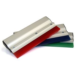 Customizable Polyurethane Squeegee With Wooden / Aluminium Handle For Screen