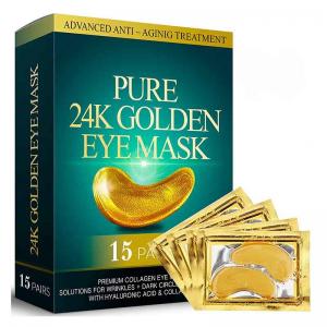 China Antioxidant 24 Karat Gold Under Eye Patches , Eye Masks For Puffy Eyes factory