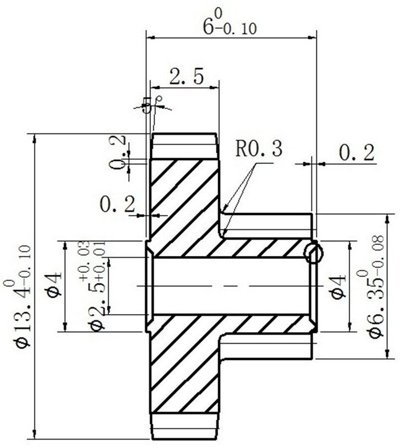 520 3530 545 550 DC Motor Accessories 37mm Double Helical Gear 18 degree