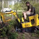 1200kg Mini Crawler Excavator CE Approved Excavation Machine With Cabin