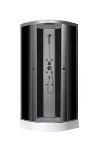 China Bathroom Shower Cabins Black Acrylic ABS Tray 900*900*215mm factory