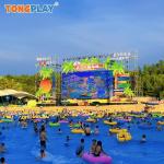 Colorful Family Raft Water Slide ODM Water Amusement Park Equipment