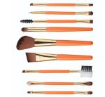 9 in 1 make up tools set orange and yellow