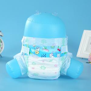 China Printed Non Woven Topsheet Fluff Pulp Disposable Baby Diapers 3D Leak Protection factory
