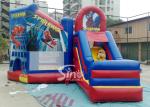 6x5m kids spiderman inflatable jumping castle with slide for sale price from