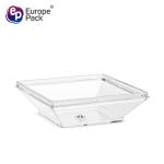 Disposable square multi-purpose mini plastic ps sauce dish for catering