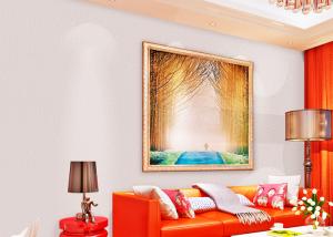 China Sound Absorbing Non Woven Wallpaper / Modern Pink Wallpaper For Home , 0.53*10m factory