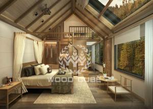 China Fire Prevention Material Prefab Villa House With Aluminum Alloy Window Frame factory