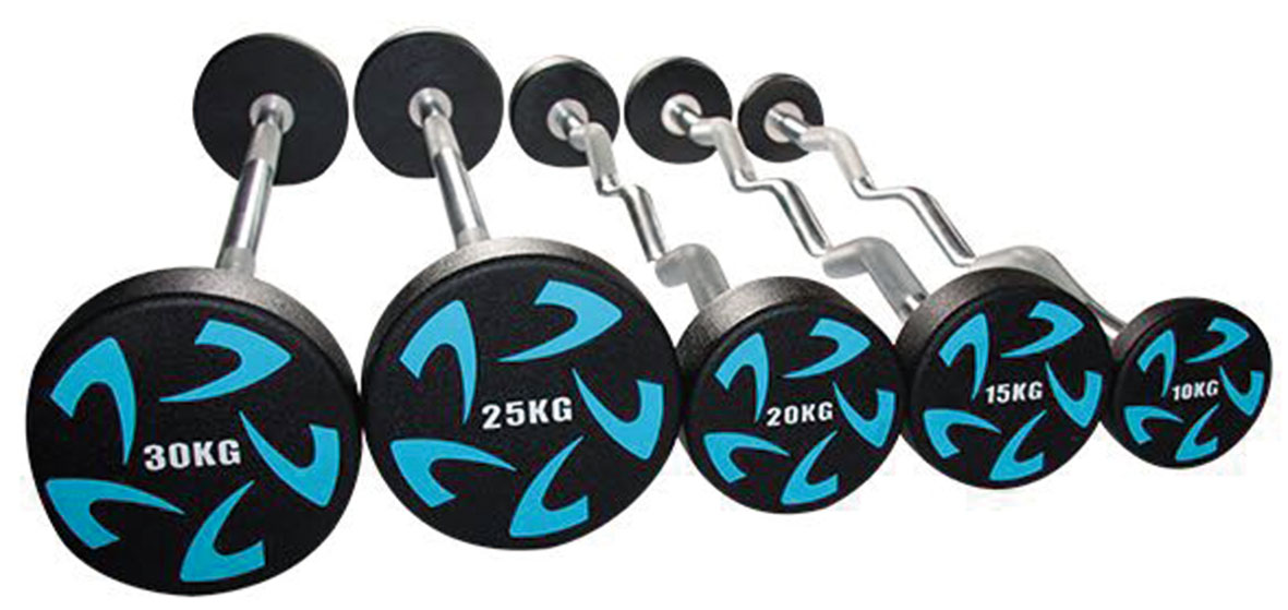 CPU Fitness Straight Weight Lifting Dumbbell 15kgs Steel Rubber Round Dumbbell