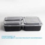 4 Compartment Disposable Meal Prep Container Microwave Lunch Fast Food Pp