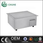 Chuhe stainless steel built in griddle cooker with 220v for kitchen equipment